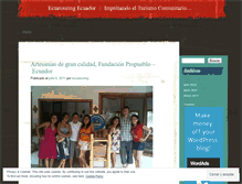 Tablet Screenshot of ecuatouring.wordpress.com