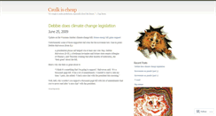 Desktop Screenshot of caulkischeap.wordpress.com