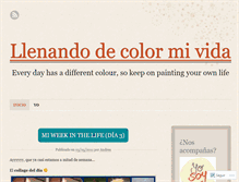 Tablet Screenshot of coloreandomivida.wordpress.com