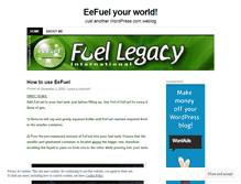 Tablet Screenshot of eefuelblog.wordpress.com