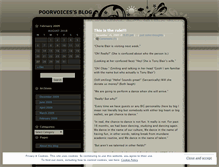 Tablet Screenshot of poorvoices.wordpress.com