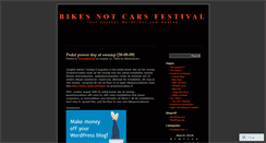 Desktop Screenshot of bikesnotcars.wordpress.com