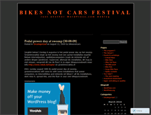 Tablet Screenshot of bikesnotcars.wordpress.com