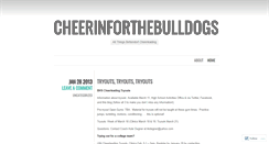 Desktop Screenshot of cheerinforthebulldogs.wordpress.com