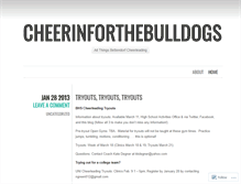 Tablet Screenshot of cheerinforthebulldogs.wordpress.com
