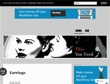 Tablet Screenshot of itswhatyouneed.wordpress.com