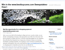 Tablet Screenshot of bestbuycare.wordpress.com