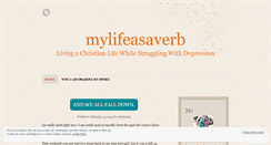 Desktop Screenshot of mylifeasaverb.wordpress.com