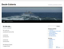 Tablet Screenshot of desdecubierta.wordpress.com