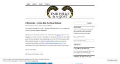 Desktop Screenshot of fairfolksandagoat.wordpress.com