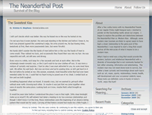 Tablet Screenshot of neanderthalpost.wordpress.com