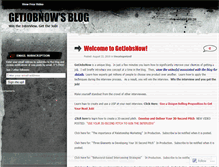 Tablet Screenshot of getjobnow.wordpress.com