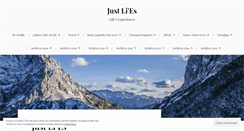 Desktop Screenshot of justlies.wordpress.com