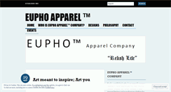 Desktop Screenshot of euphoapparel.wordpress.com