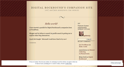 Desktop Screenshot of digitalrockhound.wordpress.com