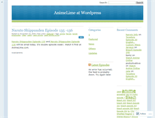 Tablet Screenshot of animelime.wordpress.com