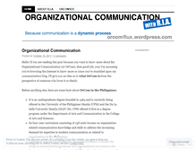 Tablet Screenshot of orcomflux.wordpress.com