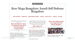 Desktop Screenshot of kravmagabangalore.wordpress.com