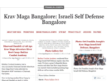 Tablet Screenshot of kravmagabangalore.wordpress.com