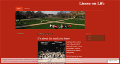 Desktop Screenshot of liesseonlife.wordpress.com
