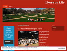 Tablet Screenshot of liesseonlife.wordpress.com