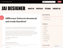 Tablet Screenshot of jaidesigner.wordpress.com