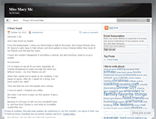 Tablet Screenshot of missmarymc.wordpress.com