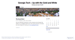 Desktop Screenshot of goldandwhite.wordpress.com