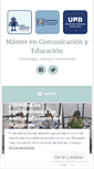 Mobile Screenshot of mastercomunicacionyeducacion.wordpress.com