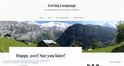 Desktop Screenshot of lovinglanguage.wordpress.com