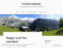 Tablet Screenshot of lovinglanguage.wordpress.com
