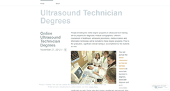 Desktop Screenshot of onlineultrasountechdegrees.wordpress.com