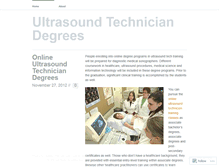 Tablet Screenshot of onlineultrasountechdegrees.wordpress.com