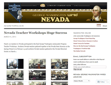 Tablet Screenshot of nevadageorgewashingtonwireddotorg.wordpress.com