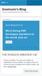 Mobile Screenshot of goamusic.wordpress.com