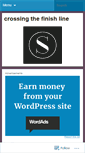 Mobile Screenshot of crossingthefinishline366.wordpress.com