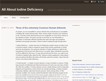 Tablet Screenshot of iodinedeficiency.wordpress.com