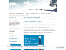 Tablet Screenshot of gsesouthafrica.wordpress.com