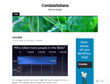 Tablet Screenshot of cordataitaliana.wordpress.com