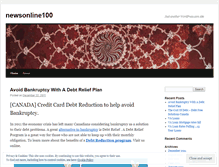 Tablet Screenshot of newsonline100.wordpress.com