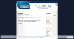 Desktop Screenshot of documentgenie.wordpress.com