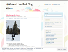 Tablet Screenshot of graceloverest.wordpress.com