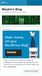 Mobile Screenshot of maybin.wordpress.com