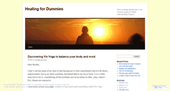 Desktop Screenshot of healingfordummies.wordpress.com
