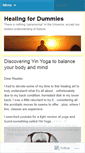 Mobile Screenshot of healingfordummies.wordpress.com