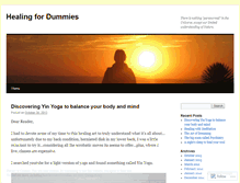 Tablet Screenshot of healingfordummies.wordpress.com