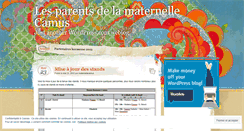 Desktop Screenshot of maternellecamus.wordpress.com