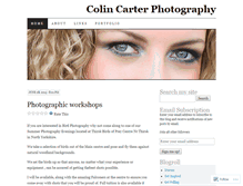 Tablet Screenshot of colincarterphotography.wordpress.com