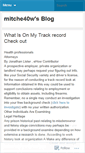 Mobile Screenshot of mitche40w.wordpress.com