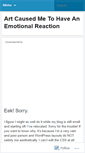 Mobile Screenshot of anemotionalreaction.wordpress.com
